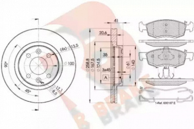 R BRAKE 3r19243550 -